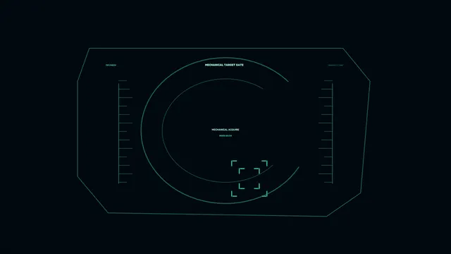 Futuristic Mechanical Targeting HUD Interface 4K Wallpaper