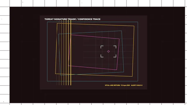 Threat Signature Triage Confidence Trace HUD 4K Wallpaper