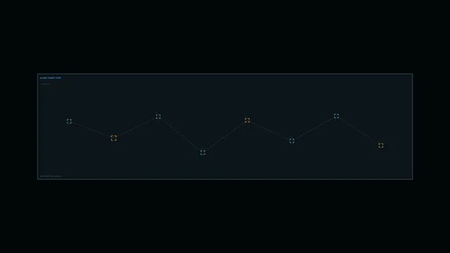 Industrial Alarm Status HUD with Connected Telemetry Nodes