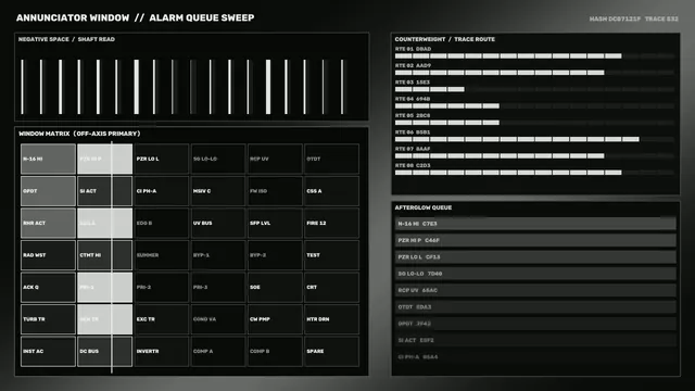 Fictional Industrial Plant Alarm HUD 4K Wallpaper