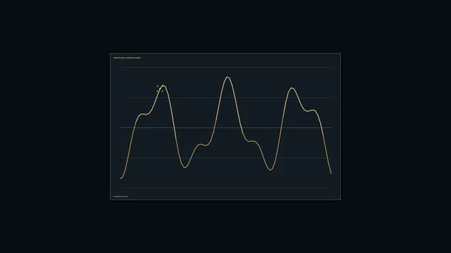Operational Carbon Balance HUD with Amber Telemetry Line – Free 4K Sci-Fi Wall­￼