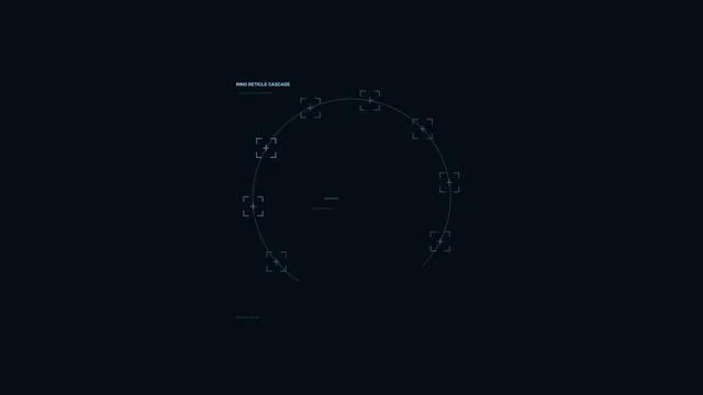 Minimal Circular Reticle HUD Interface 4K Wallpaper