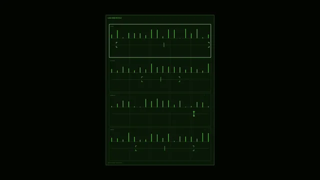 Green Power Consumption Telemetry HUD Dashboard 4K Wallpaper