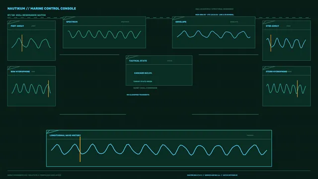 Marine Acoustic Monitoring HUD 4K Sci-Fi Wallpaper