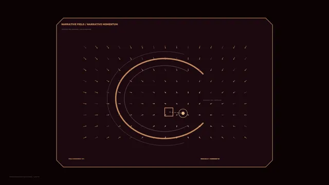Amber Circular Telemetry HUD Dashboard 4K Wallpaper