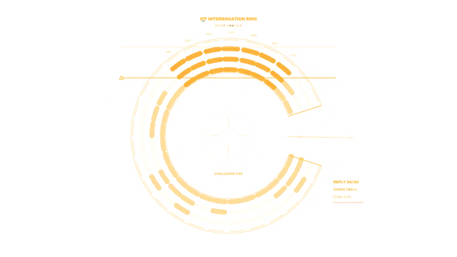 Target Identification Circular HUD 4K Sci-Fi Wallpaper