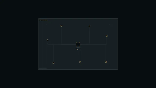 Allocation Node Core HUD Interface 4K Sci-Fi Wallpaper
