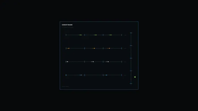 Sci-Fi Conduit Board Telemetry HUD Dashboard 4K Wallpaper
