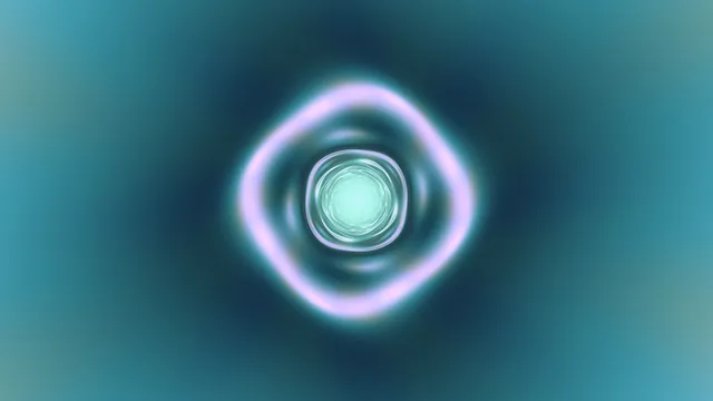 Teal and Violet Concentric Tunnel 4K Wallpaper