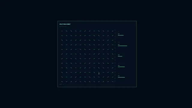 Split Field Orbit Telemetry HUD 4K Wallpaper