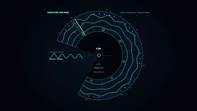 Anomaly Detection HUD Circular Telemetry Scanner 4K Wallpaper
