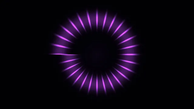 Purple Radial Scanner HUD Interface on Black 4K Wallpaper