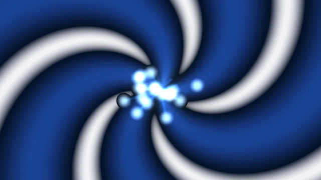 Blue Radial Vortex and Central Glow 4K Wallpaper
