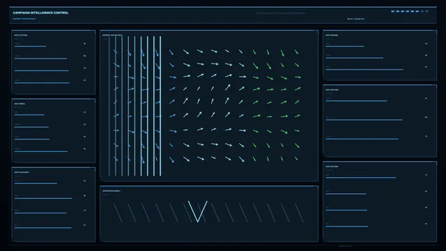 Futuristic Vector Field Navigation HUD Telemetry Dashboard Wallpaper