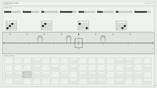 Industrial Tower Inspection HUD with Gimbal Telemetry and Grid Map