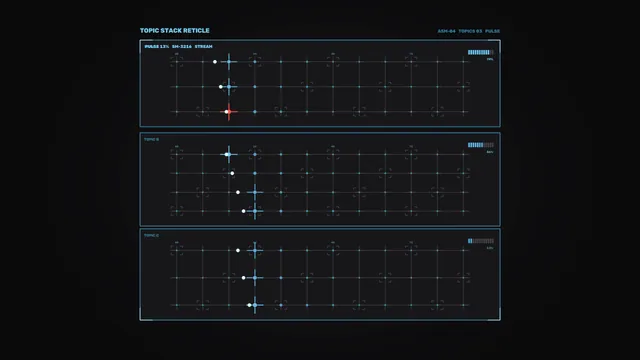 Blue Topic Stack Reticle Telemetry HUD 4K Wallpaper