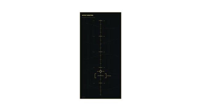 Voter Targeting Telemetry HUD with Central Reticle