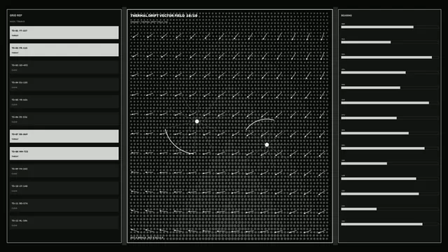 Thermal Flow Vector Field Monitoring HUD 4K Sci-Fi Wallpaper