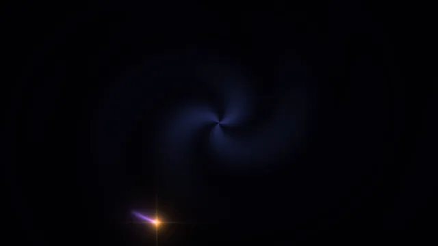 Blue and Golden Starburst Light 4K Wallpaper