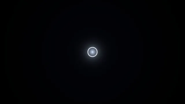 Centered Segmented Light Ring on Black 4K Wallpaper