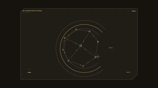 Charging Station Connector Topology HUD 4K Sci-Fi Wallpaper