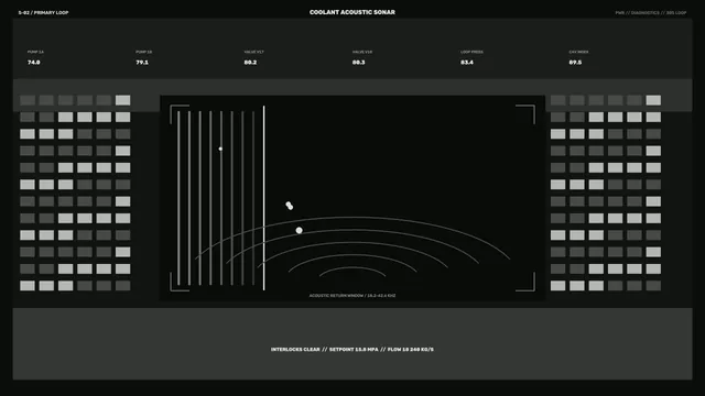4K Coolant Acoustic Sonar Diagnostics HUD