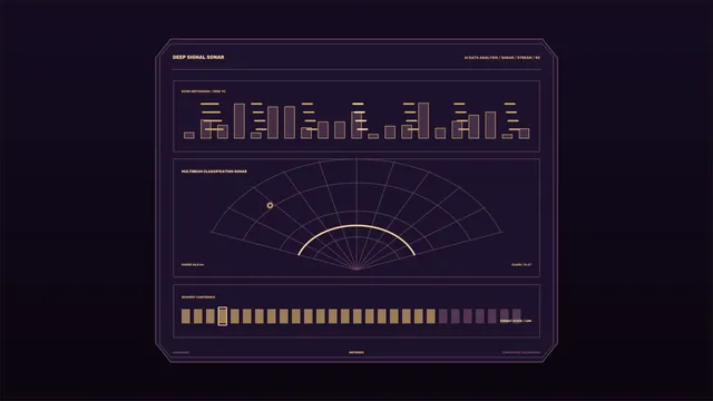 Sonar Analysis HUD Dashboard 4K Sci-Fi Wallpaper