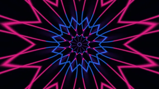 Neon Radial Sci-Fi HUD Interface Wallpaper
