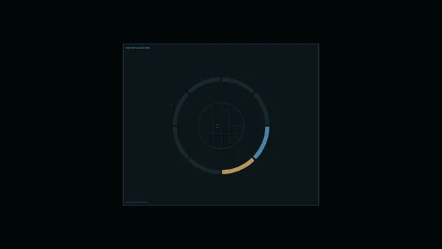 4K Sci-Fi Grid Map Ring HUD Wallpaper