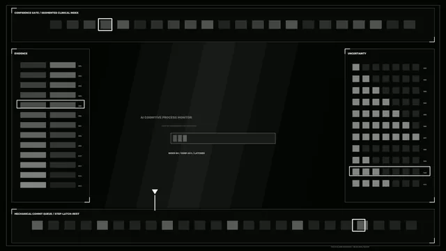 Monochrome Sci-Fi Process Monitor HUD 4K Wallpaper