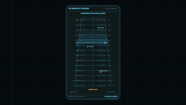 Sci-Fi Airborne Anomaly Radar HUD Interface 4K Wallpaper