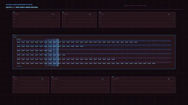 Futuristic Sonar Telemetry HUD Interface 4K Wallpaper