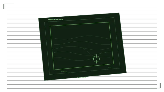 Green Critical Status Monitor HUD 4K Sci-Fi Wallpaper