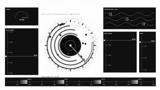 Sci-Fi Containment Pressure Survey HUD Dashboard 4K Wallpaper