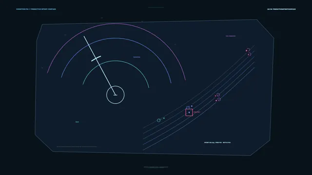 Futuristic Compass Telemetry HUD 4K Wallpaper