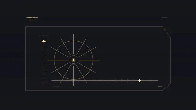 Sci-Fi Navigation HUD with Radial Scanner and Measurement Scales 4K Wallpaper