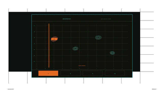 Acoustic Detection Dashboard HUD with Band Occupancy Map, 4K Sci-Fi Wallpaper
