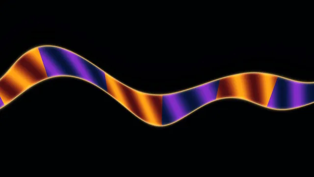 Sci-Fi Waveform Telemetry HUD Wallpaper in Purple and Orange