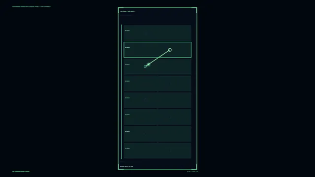 Power Shift Sci-Fi HUD Control Panel 4K Wallpaper