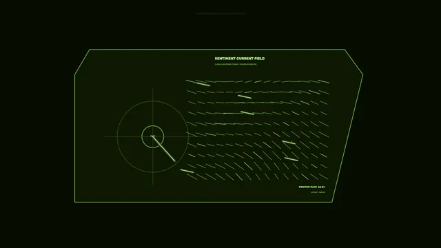 Sentiment Current Field Green Sci-Fi HUD 4K Wallpaper