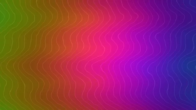 4K Sci-Fi Screen Graphic with Multicolor Wavy Contour Lines