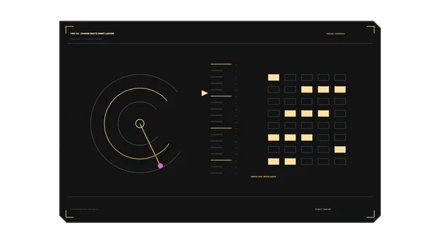 Battery Charging Dashboard HUD with Circular Telemetry Dial