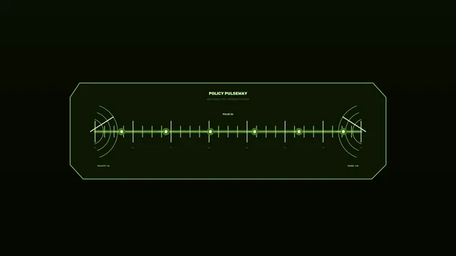 Green Policy Pulseway Scope HUD 4K Sci-Fi Wallpaper