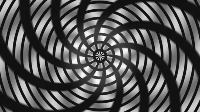 Monochrome Radial Spiral Tunnel 4K Wallpaper