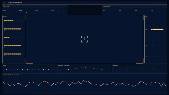 Industrial Process Control HUD Dashboard 4K Sci-Fi Wallpaper