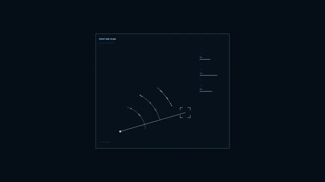 4K Sci-Fi Pivot Arc Flow HUD Dashboard Wallpaper