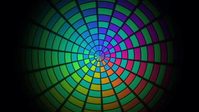 Colorful Radial Scanner HUD with Concentric Telemetry Rings