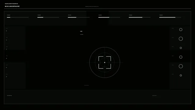 Celestial Object Tracking HUD Lock Reticle 4K Sci-Fi Wallpaper
