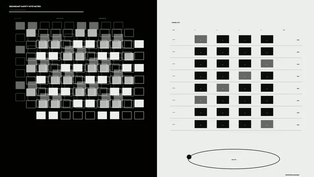 Redundant Safety Vote Matrix Sci-Fi HUD 4K Wallpaper