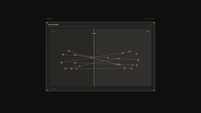 Futuristic HUD Data Exchange Dashboard 4K Wallpaper